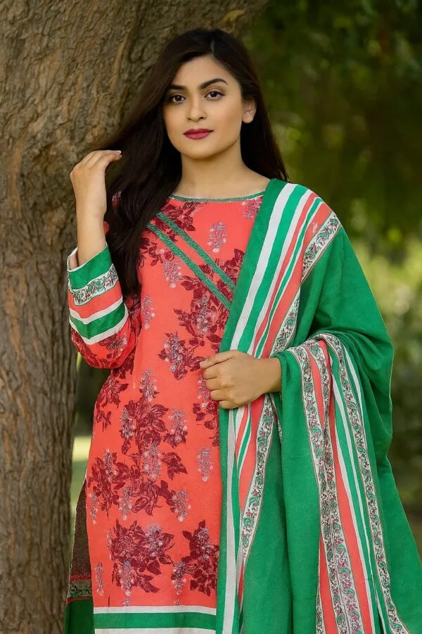Printed Wool Shawl for Women
