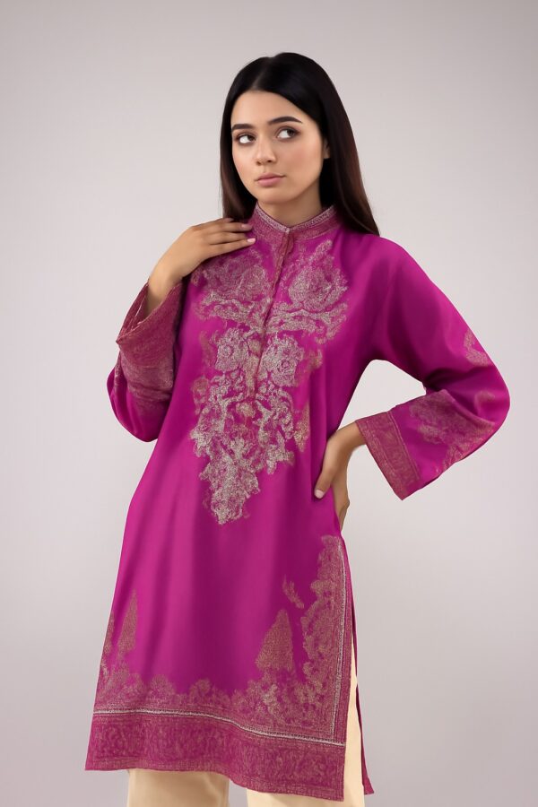 Sokamal Women’s Embroidered Linen Shirt