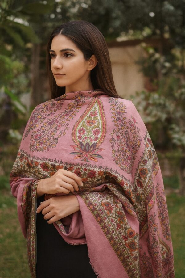 Printed Wool Shawl for Women