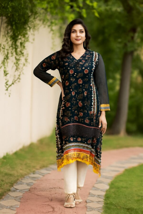 Sokamal Women’s Embroidered Linen Shirt