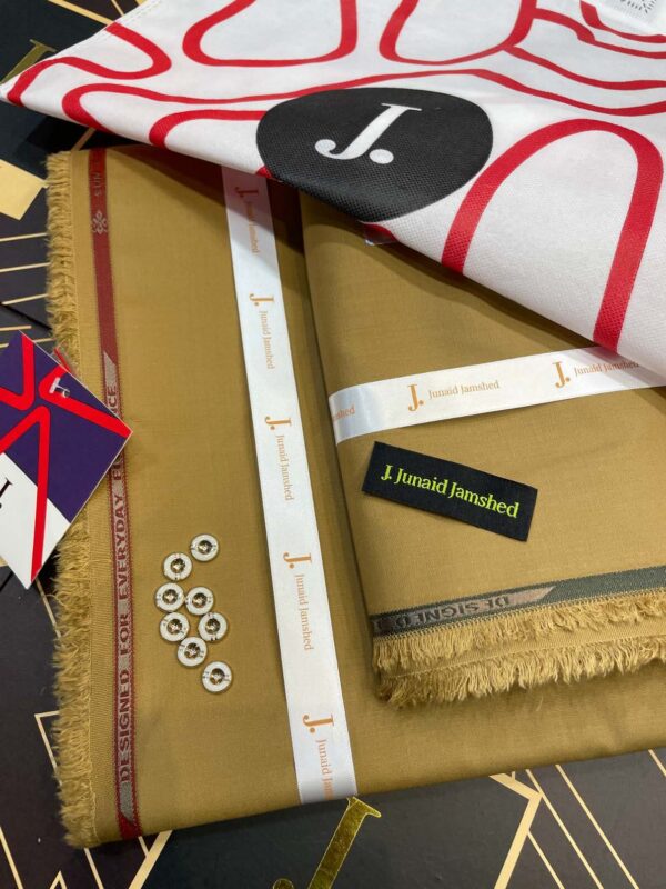 J. Brand Wash N Wear Unstitched Suit Mustard Color